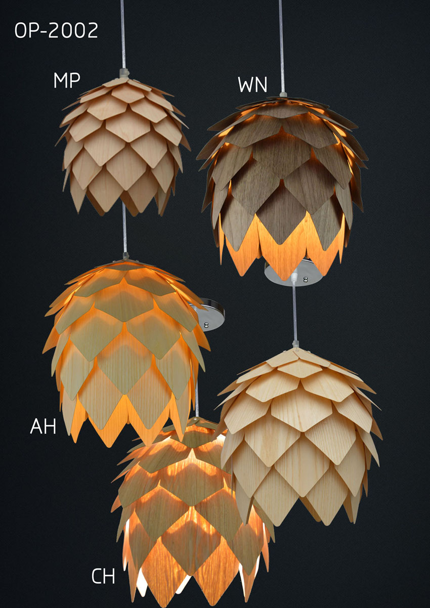 pine cone pendant lamp